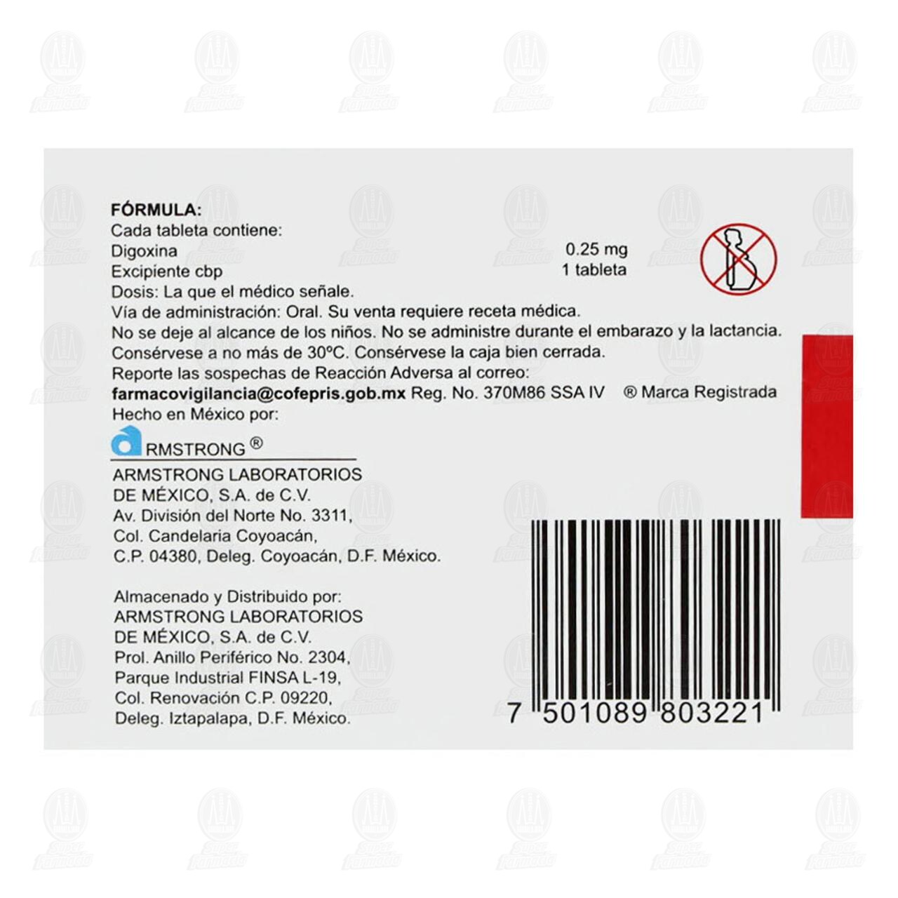 Valvulan 0.25 mg, 60 Tabletas. image number 2