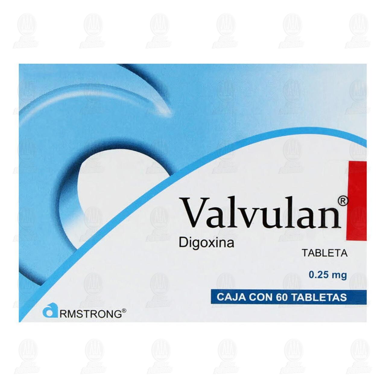 Valvulan 0.25 mg, 60 Tabletas. image number 1
