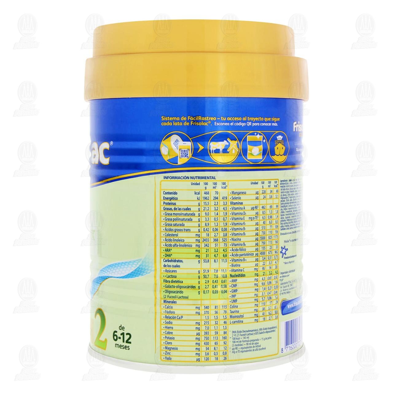 F&oacute;rmula Infantil Frisolac Gold 2 Primeros Pasos en Polvo (Edad 6-12 Meses), 400 gr. image number 3