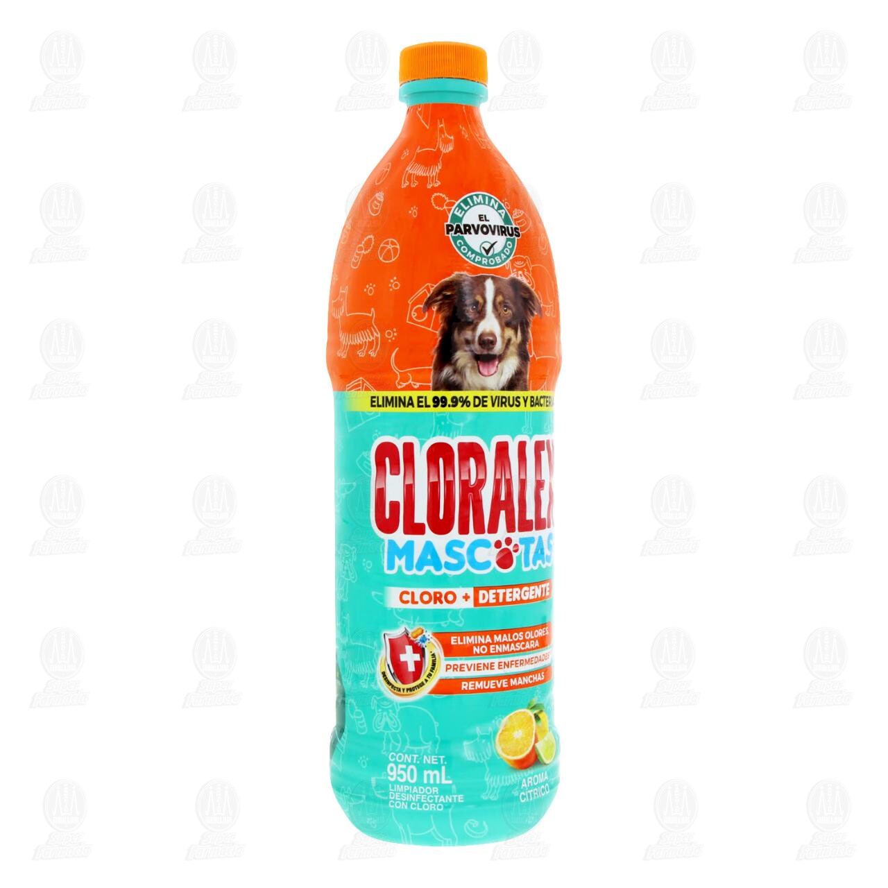 Limpiador Desinfectante Cloralex Mascotas con Cloro + Detergente, 950 ml. image number 0
