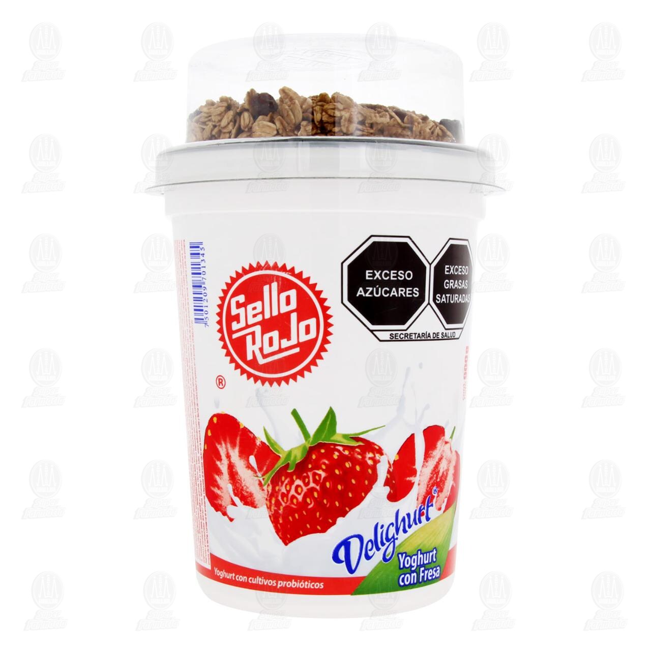 Yoghurt Sello Rojo Delighurt con Fresa + Granola, 900 gr. image number 2