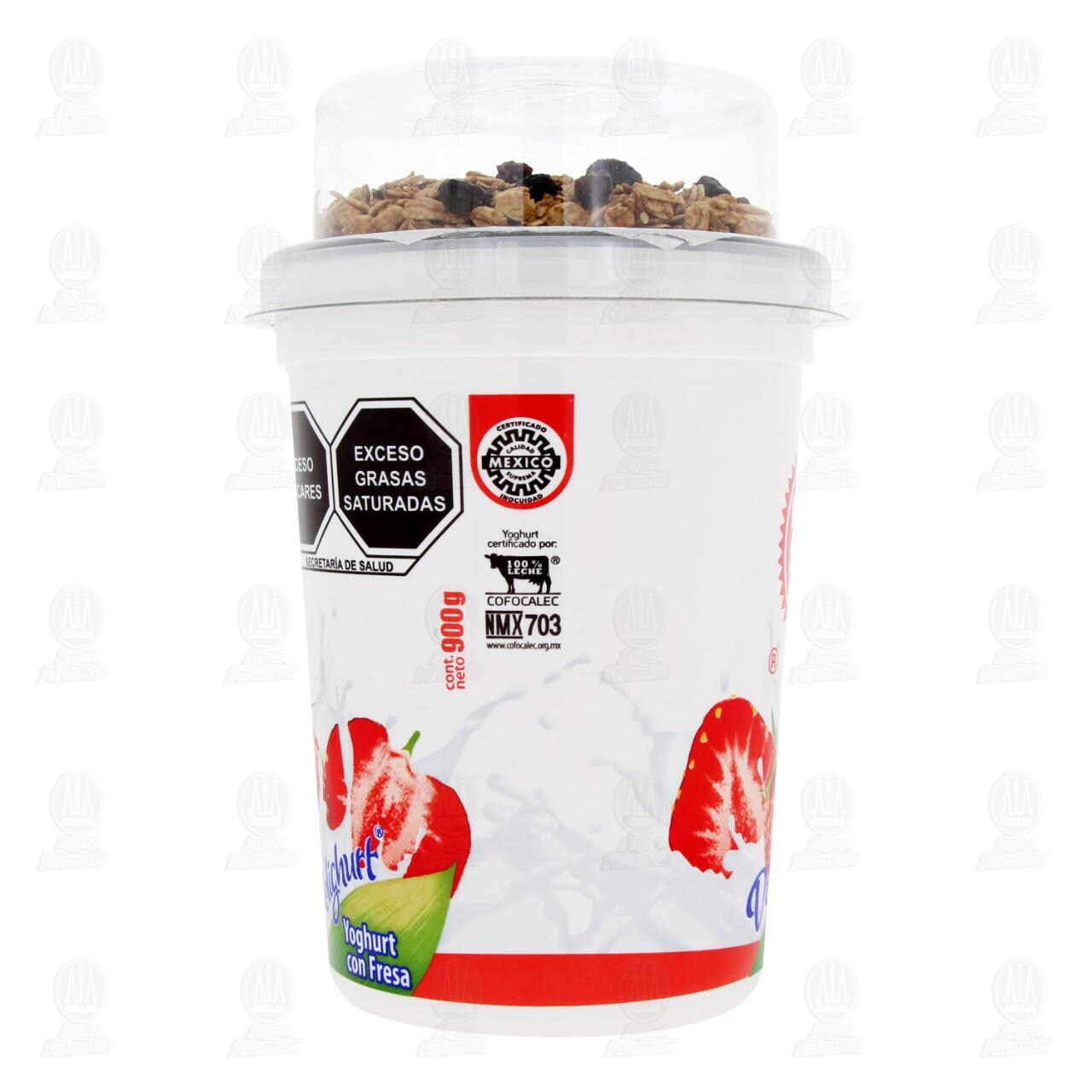 Yoghurt Sello Rojo Delighurt con Fresa + Granola, 900 gr. image number 4