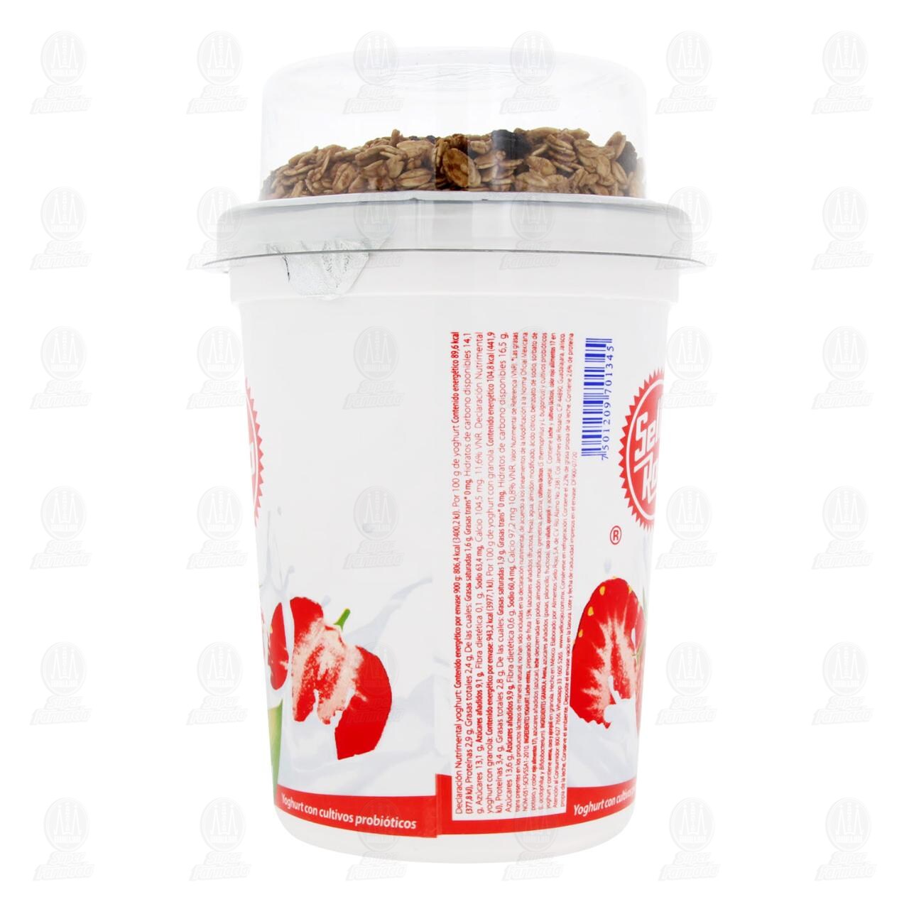 Yoghurt Sello Rojo Delighurt con Fresa + Granola, 900 gr. image number 3