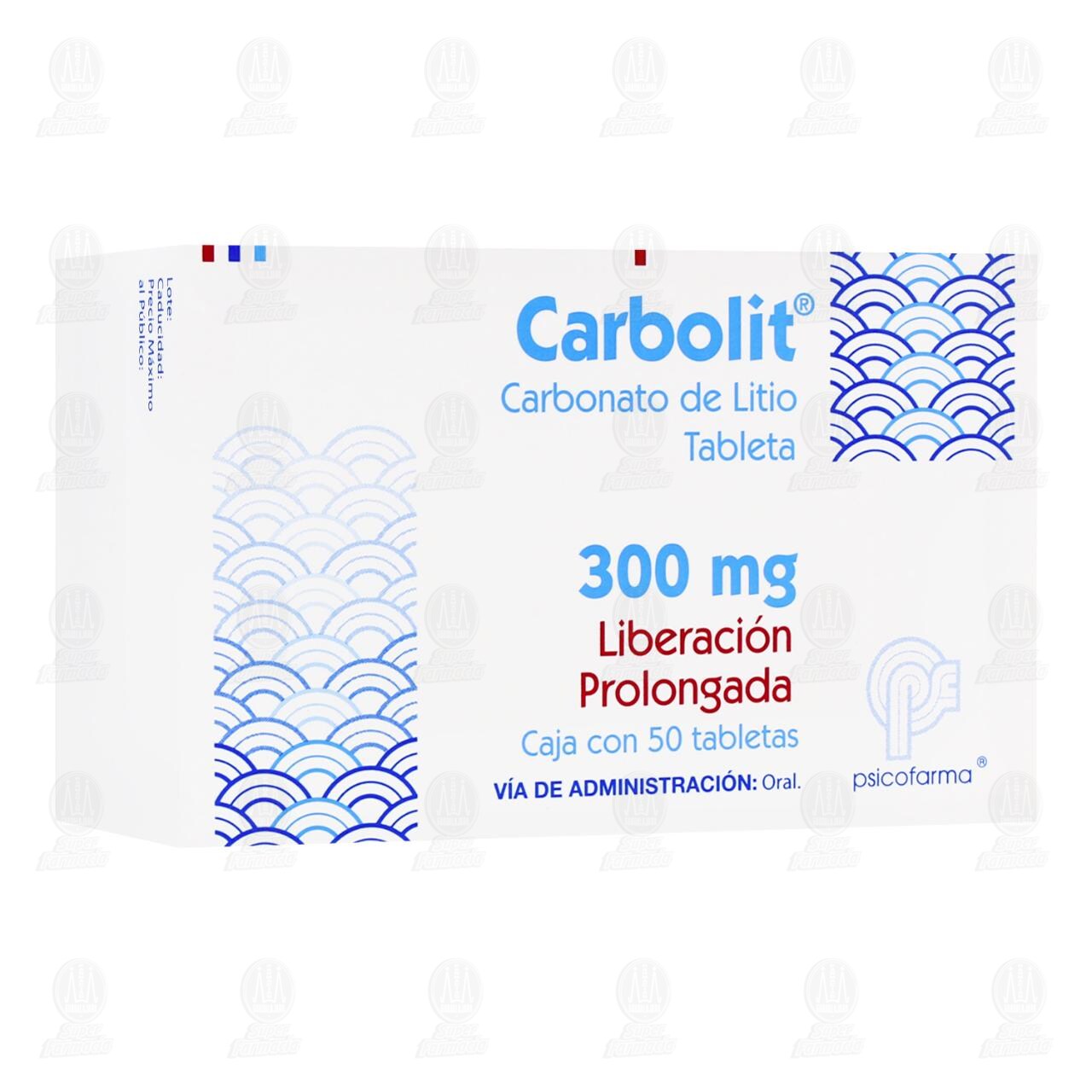 Carbolit 300 mg, 50 Tabletas.