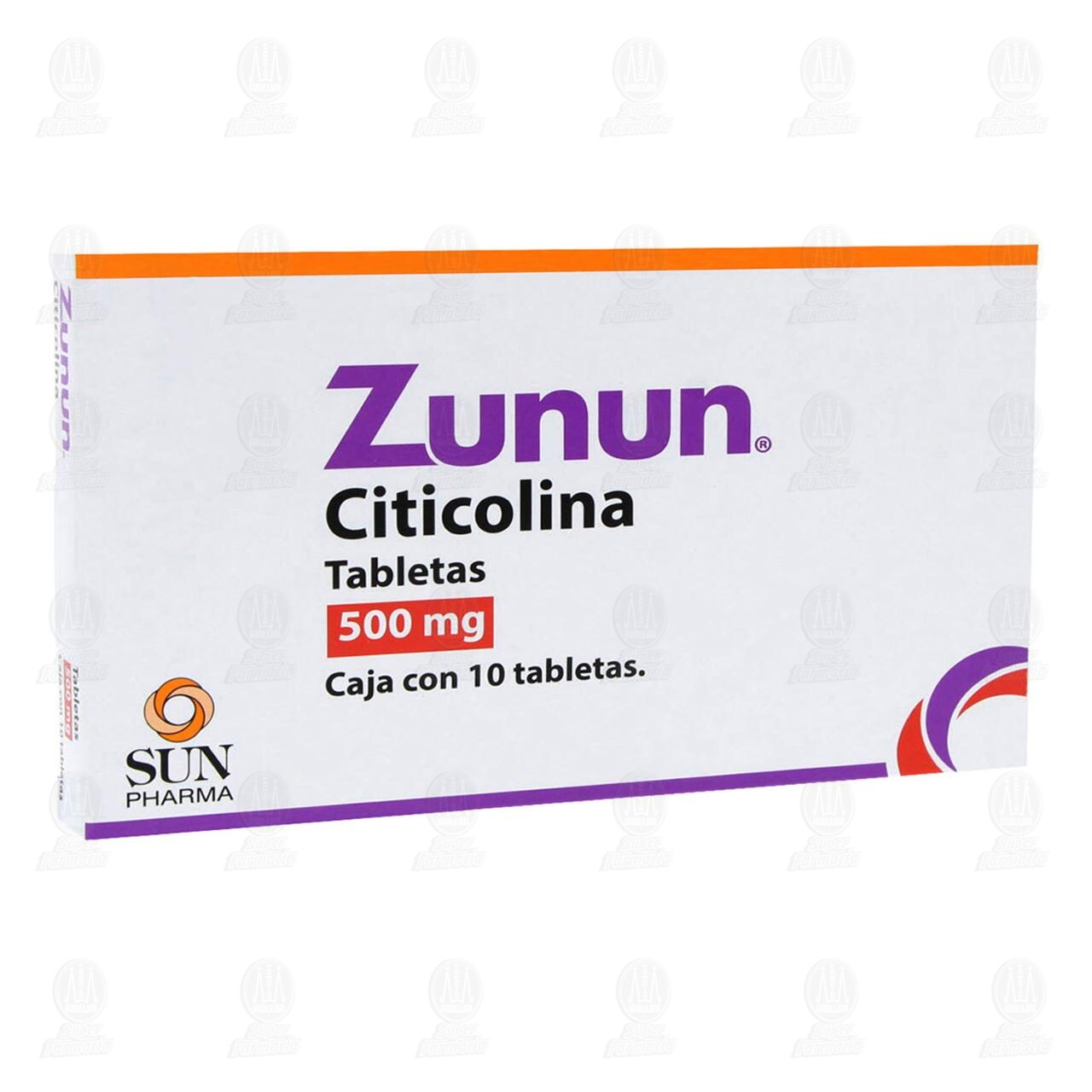 Zunun 500 mg, 10 Tabletas.