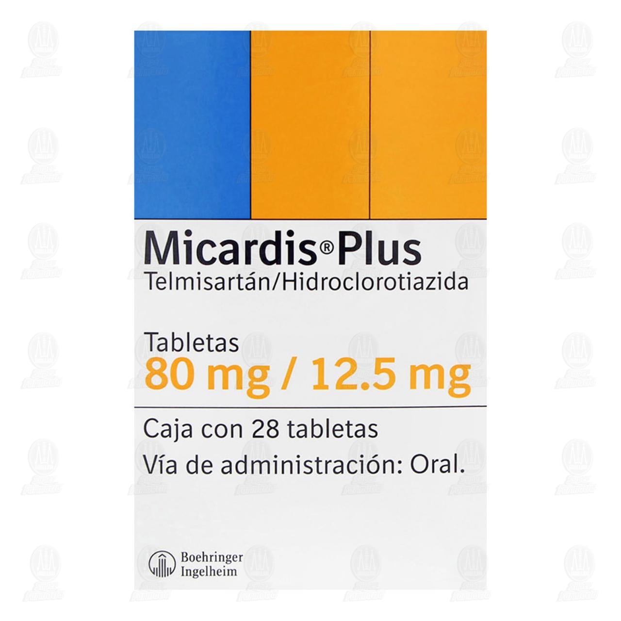 Micardis Plus 80mg/12.5mg, 28 Tabletas. image number 1
