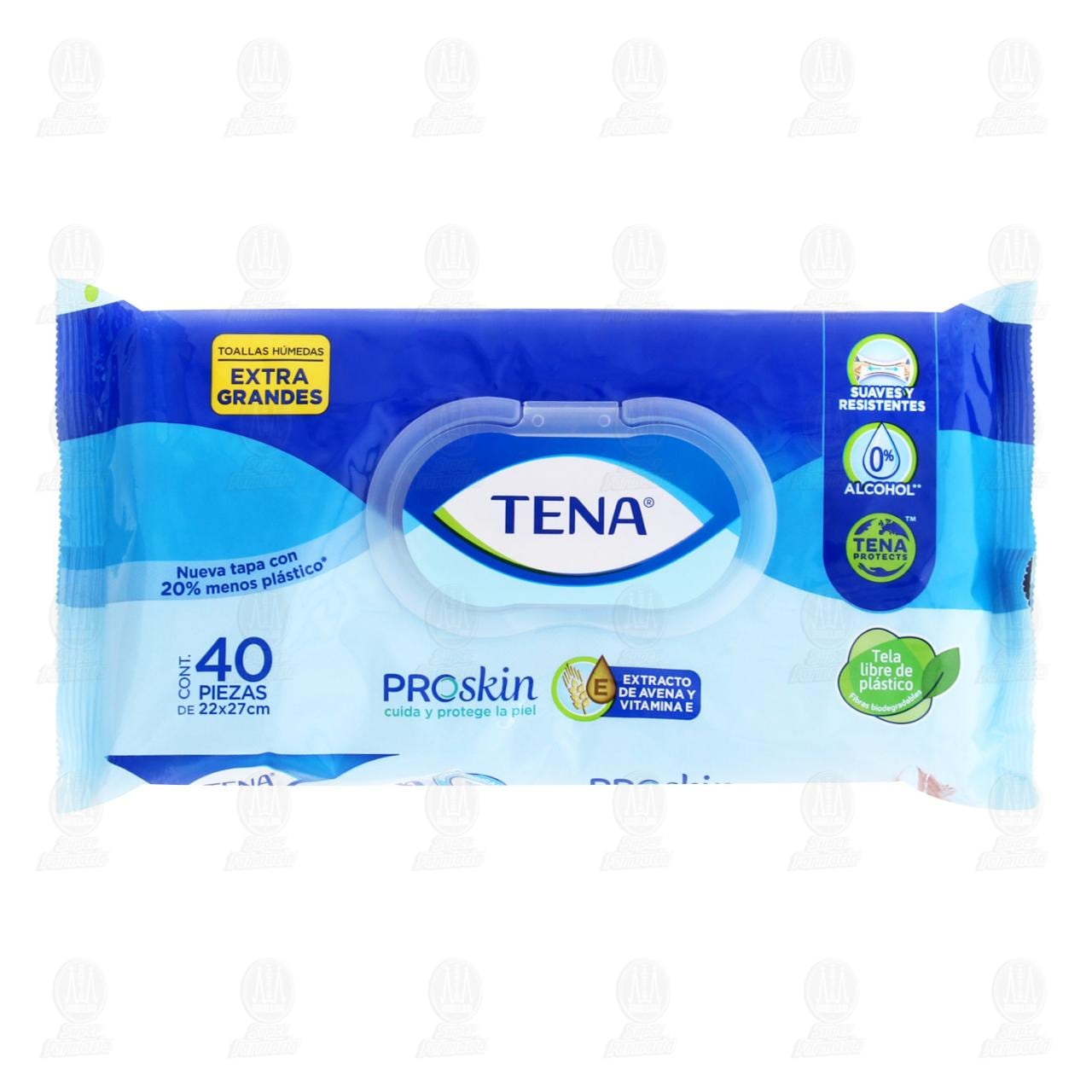 Imagen para Toallas Húmedas Tena Adulto Extra Grandes 40pzas