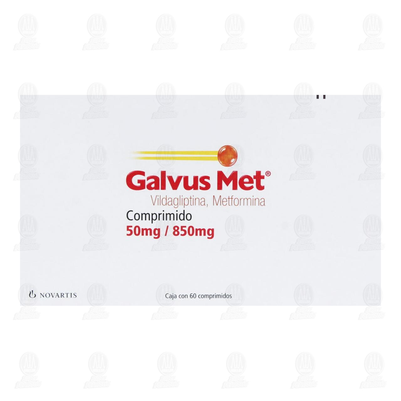 Galvus Met 50mg/850mg, 60 Comprimidos. image number 1