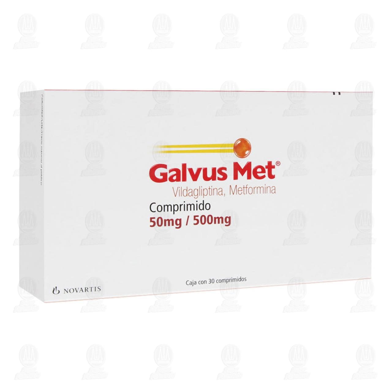 Galvus Met 50mg/500mg, 30 Comprimidos. image number 0