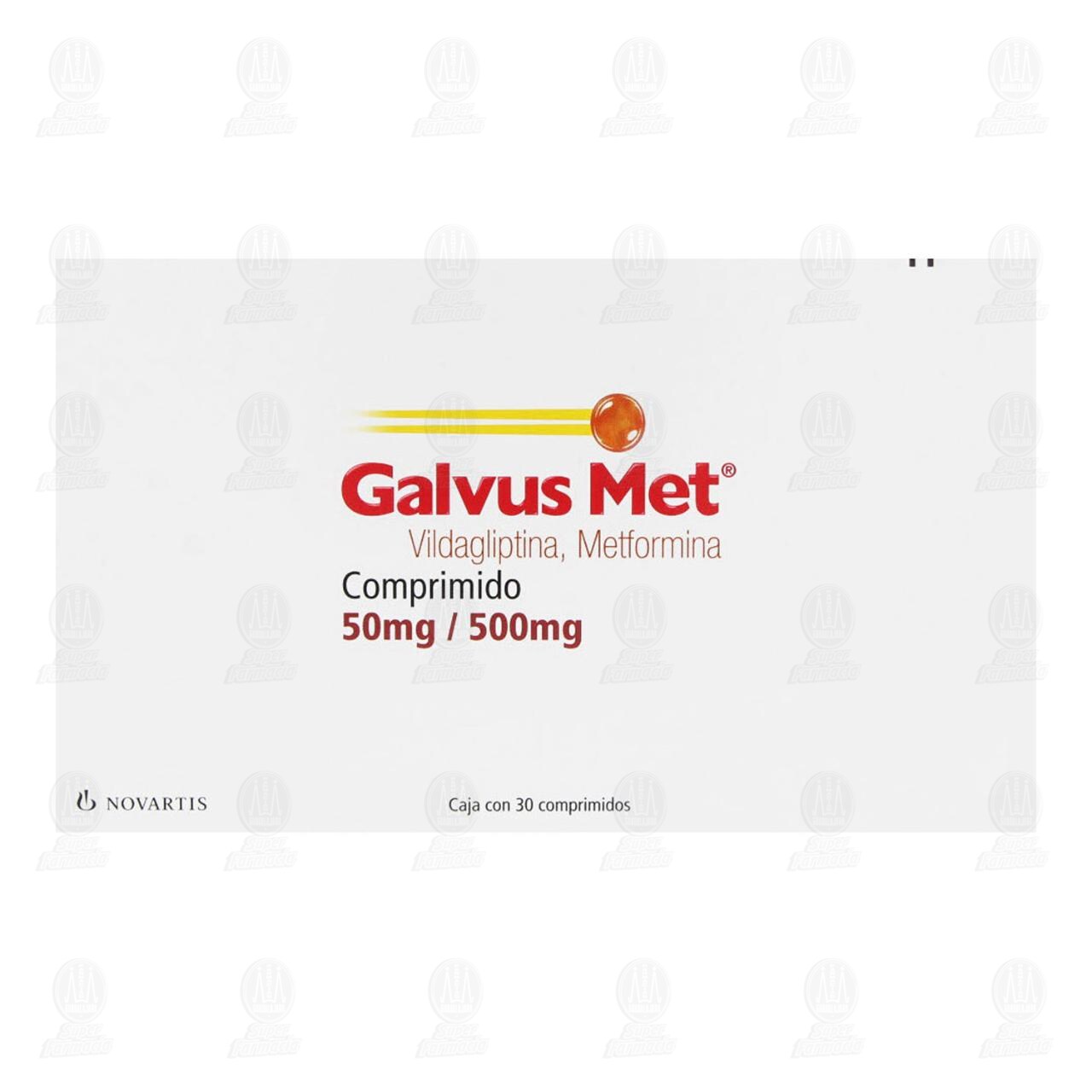 Galvus Met 50mg/500mg, 30 Comprimidos. image number 1