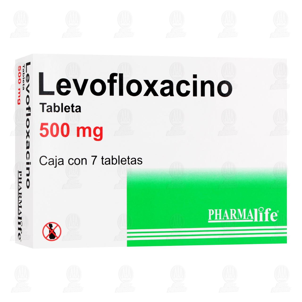 Levofloxacino 500mg 7 Tabletas Pharmalife image number 0