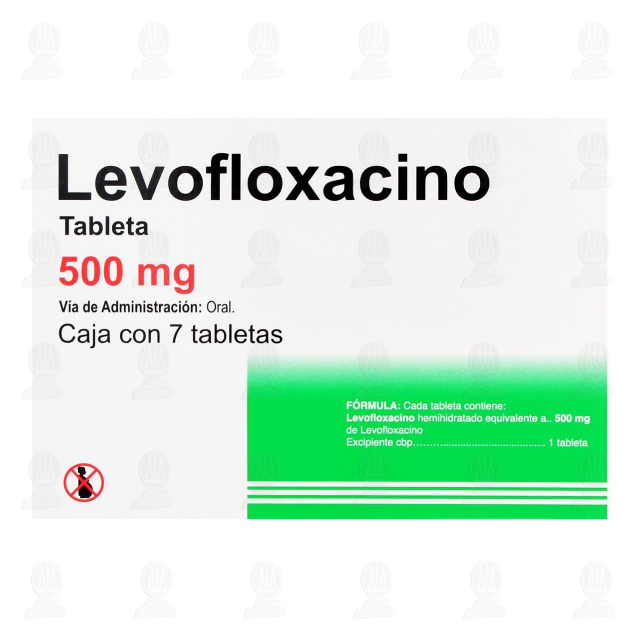 Levofloxacino 500mg 7 Tabletas Pharmalife image number 2