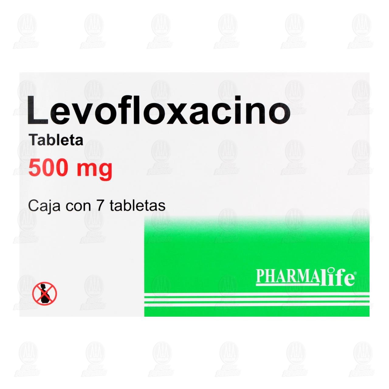 Levofloxacino 500mg 7 Tabletas Pharmalife image number 1