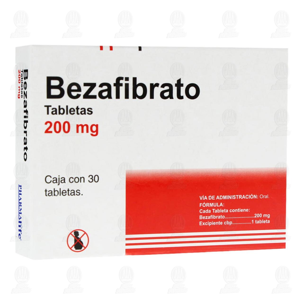 Bezafibrato 200mg 30 Tabletas Pharmalife Smart Club