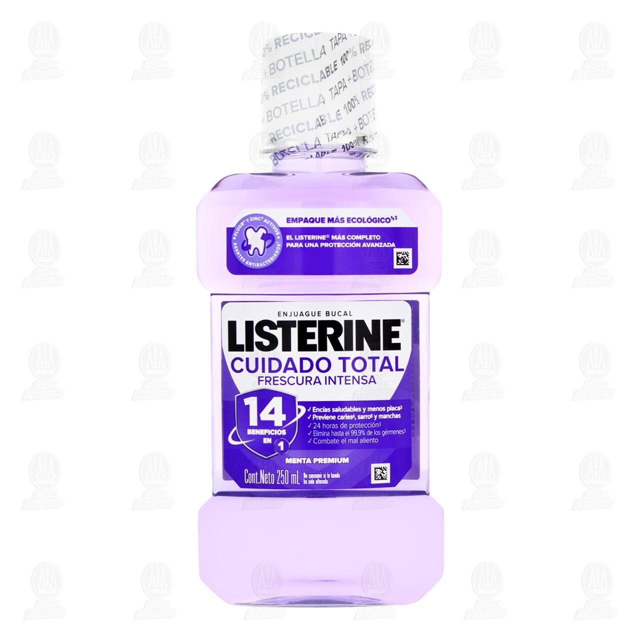 Enjuague Bucal Listerine Cuidado Total Frescura Intensa, 250 ml. image number 1