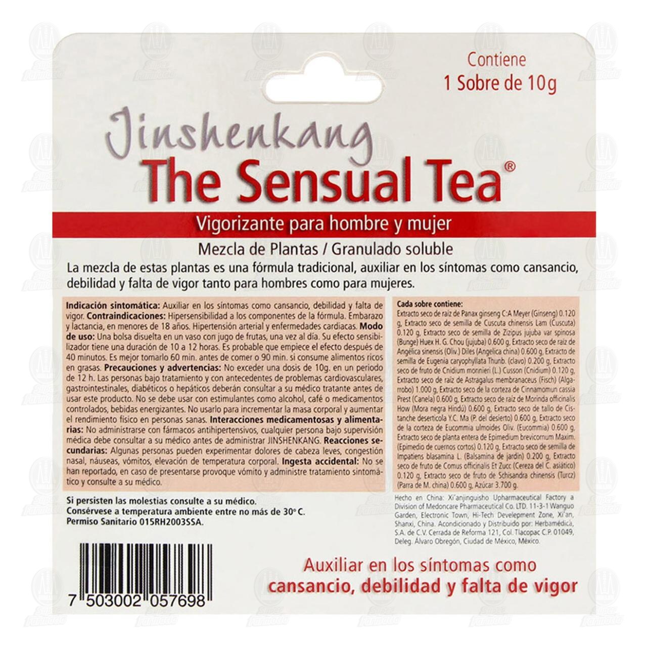 The Sensual Tea 10 gr, 1 Sobre. image number 2