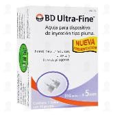 Aguja para Insulina BD Ultra-Fine 32G x 4mm, 10 pzas.