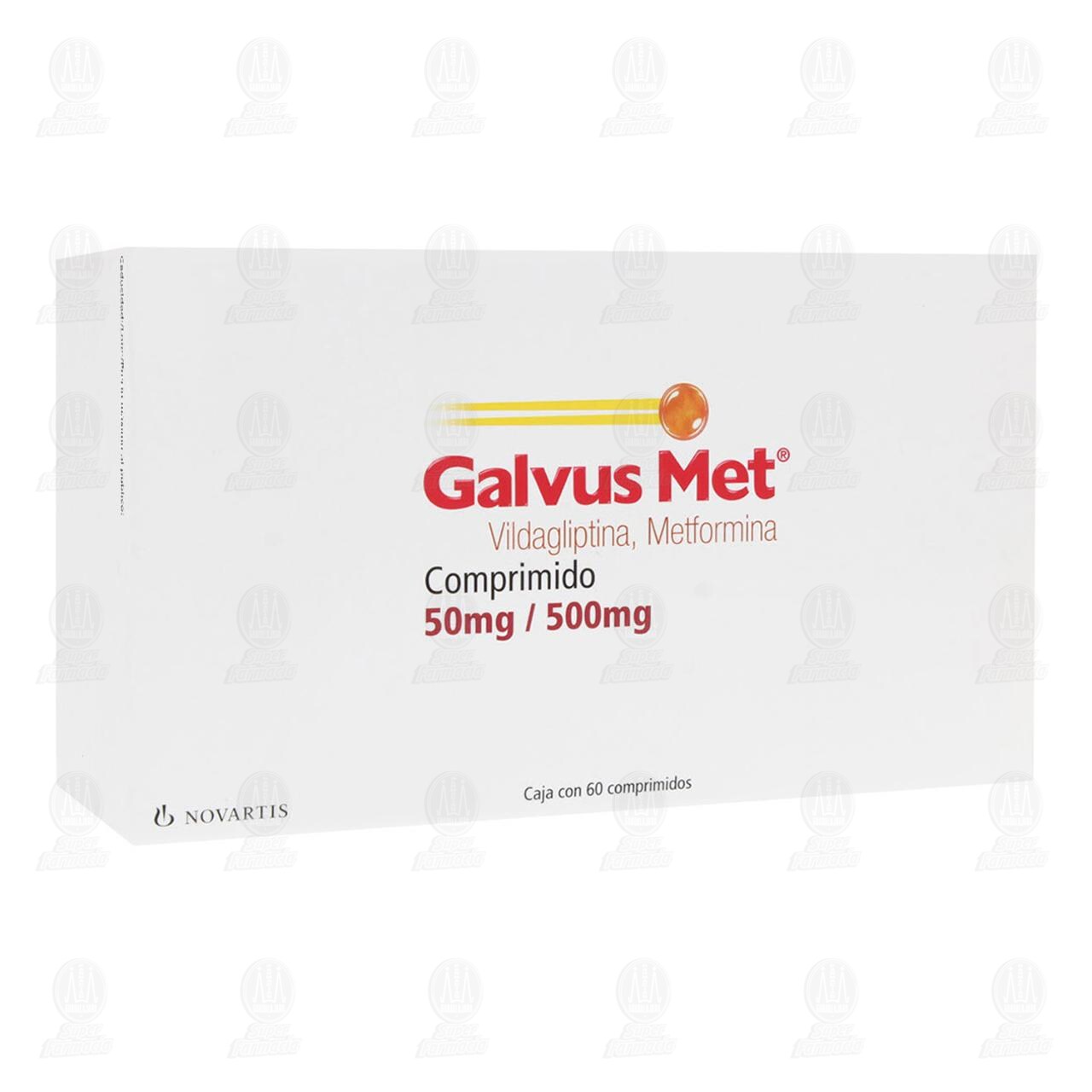 Galvus Met 50mg/500mg, 60 Comprimidos.
