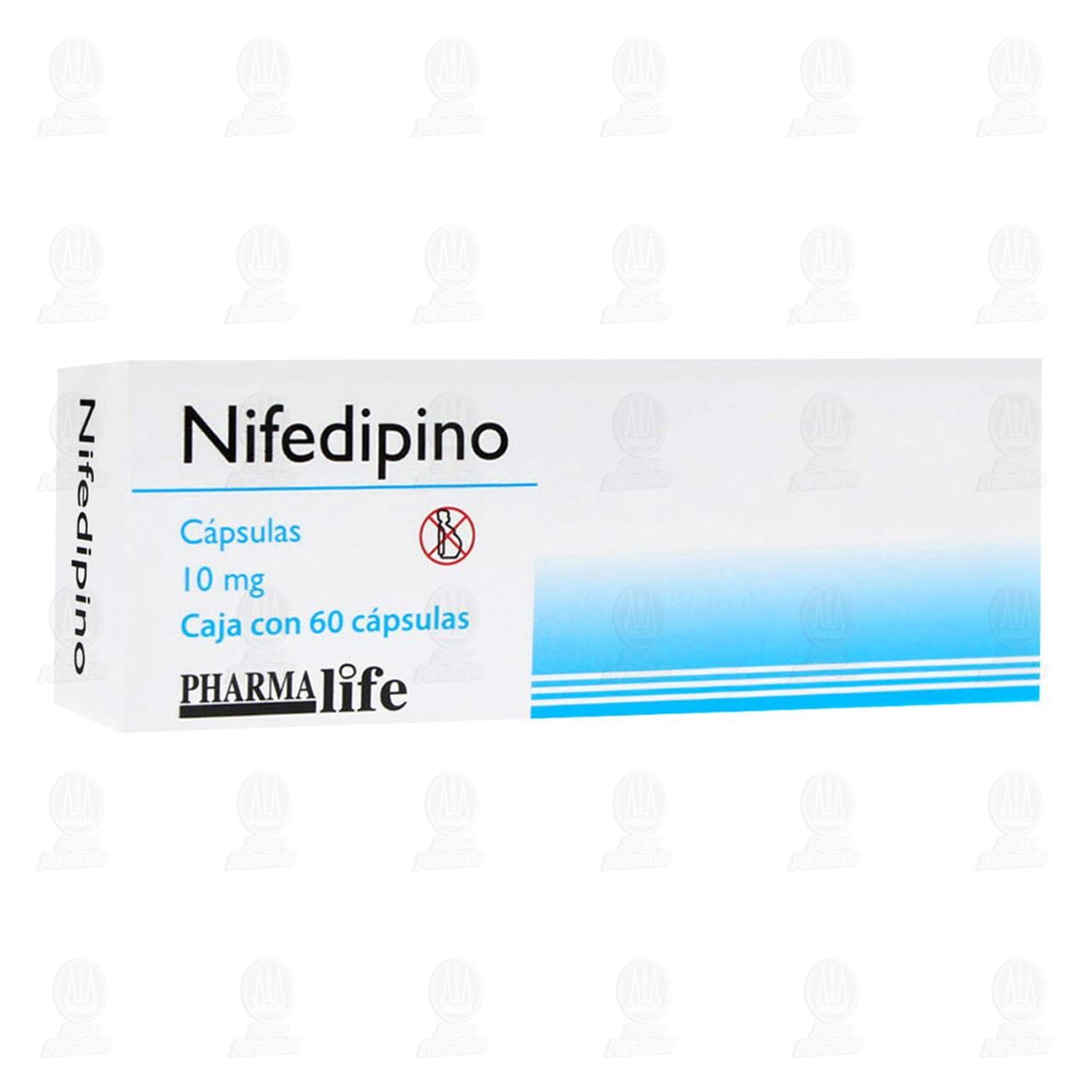 Nifedipino 10 mg, 60 C&aacute;psulas Pharmalife. image number 0