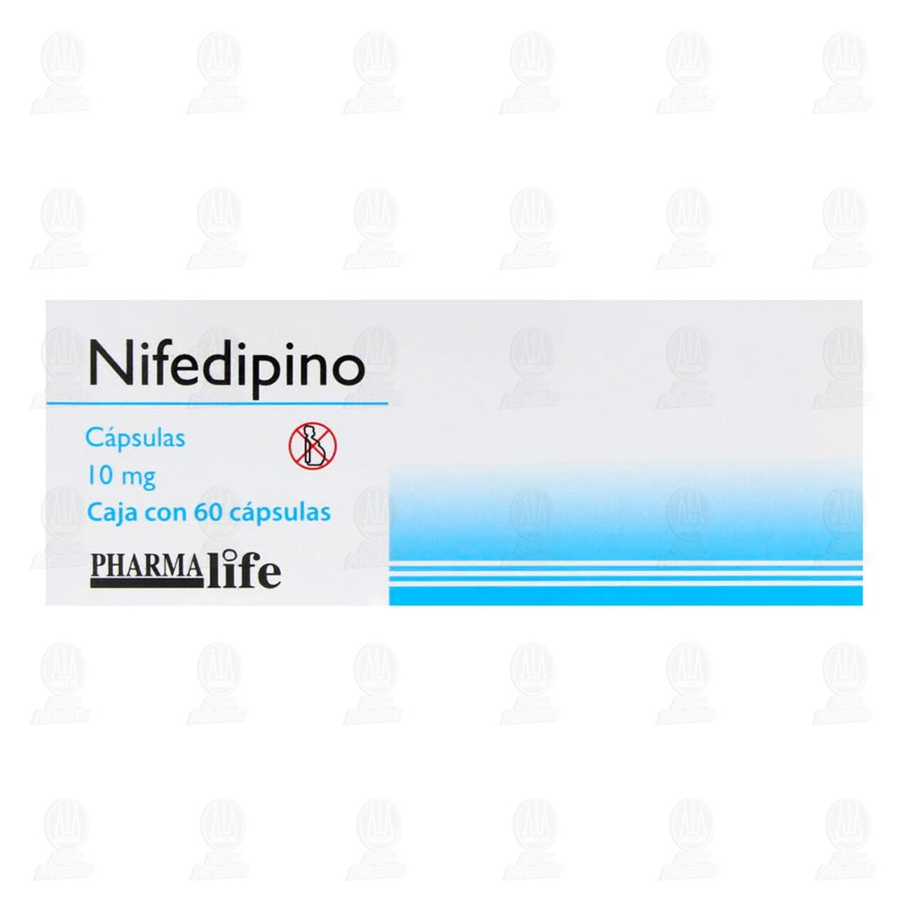 Nifedipino 10 mg, 60 C&aacute;psulas Pharmalife. image number 1