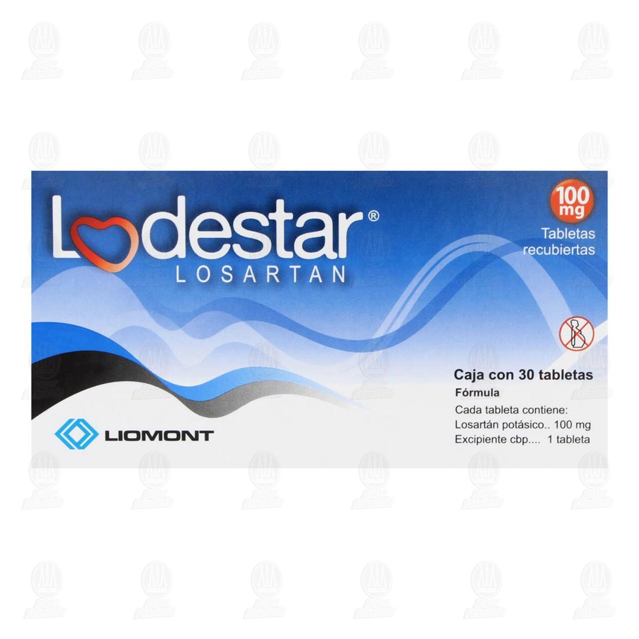 Lodestar 100 mg, 30 Tabletas. image number 2
