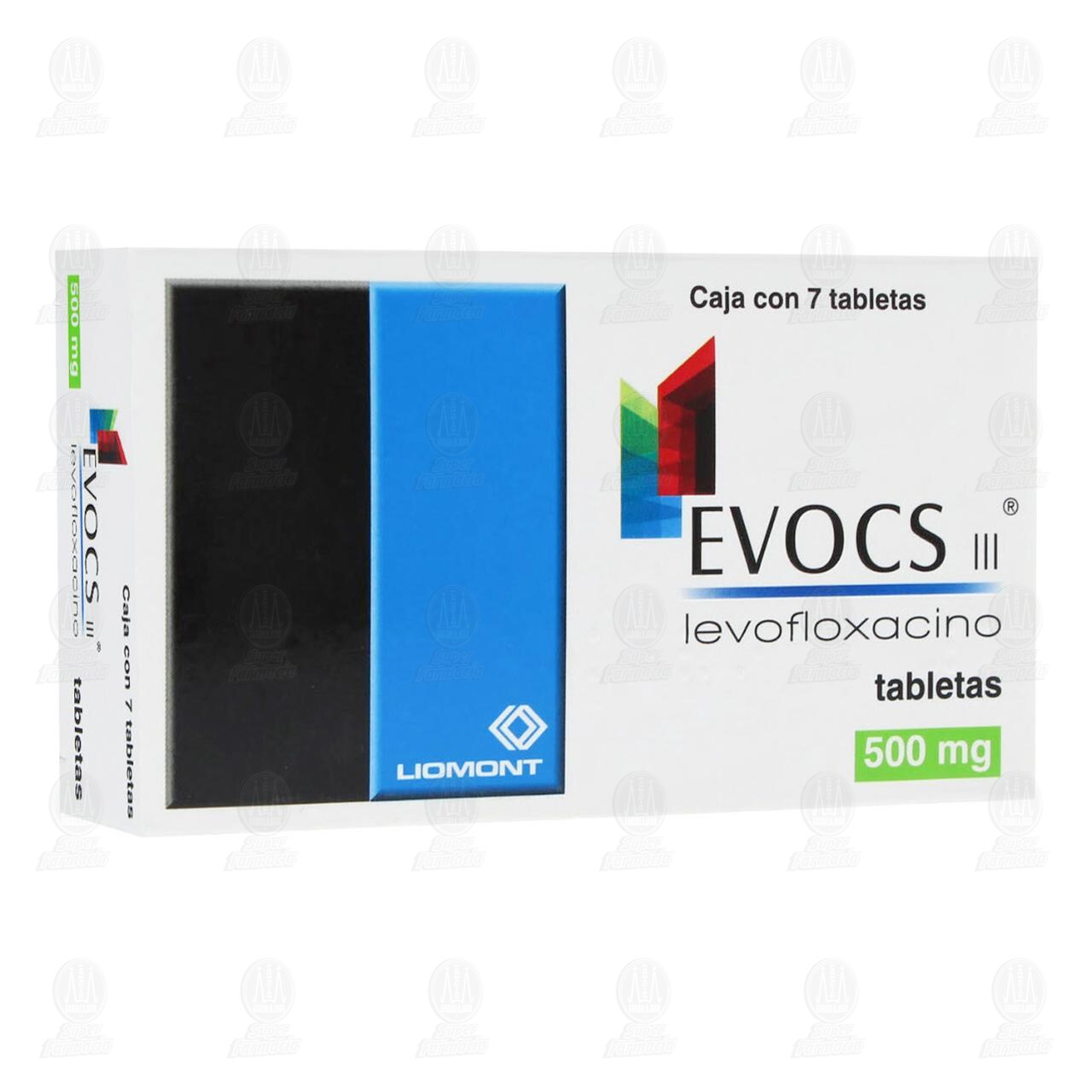 Evocs III 500 mg, 7 Tabletas. image number 0