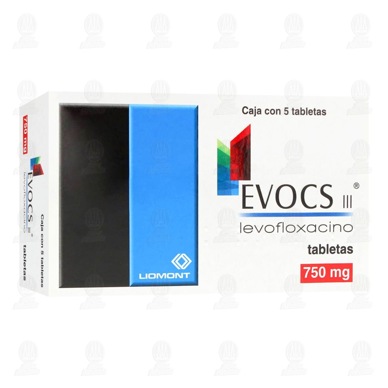 Evocs III 750 mg, 5 Tabletas. image number 0