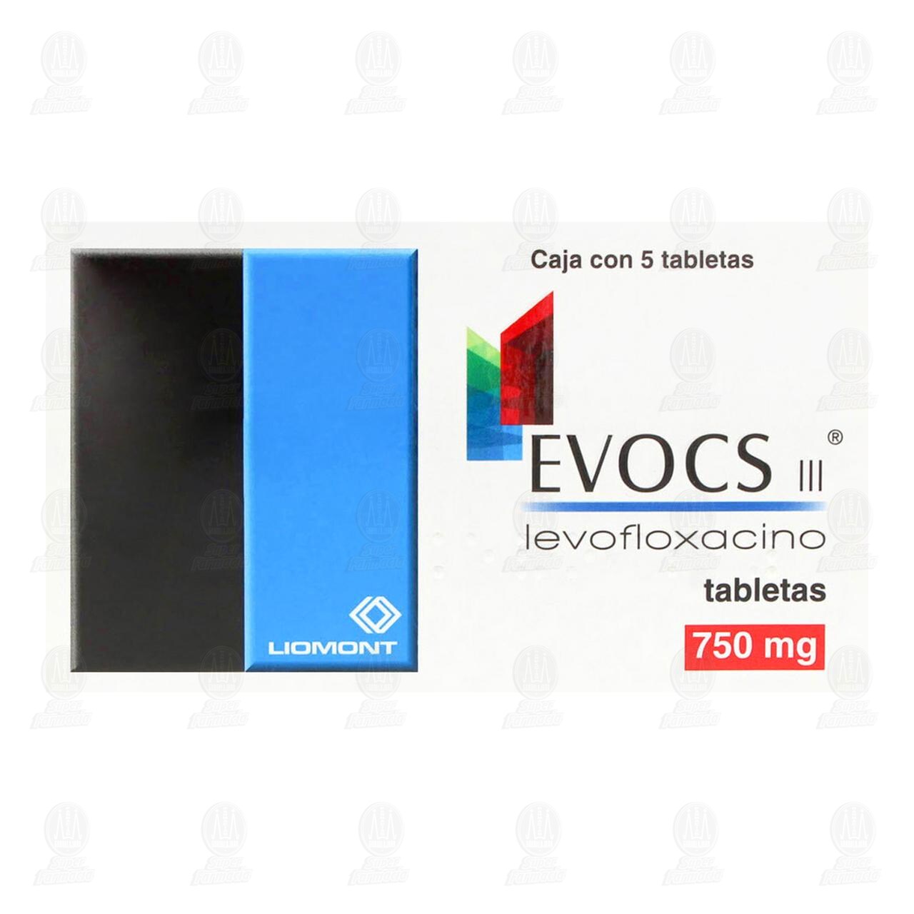 Evocs III 750 mg, 5 Tabletas. image number 1
