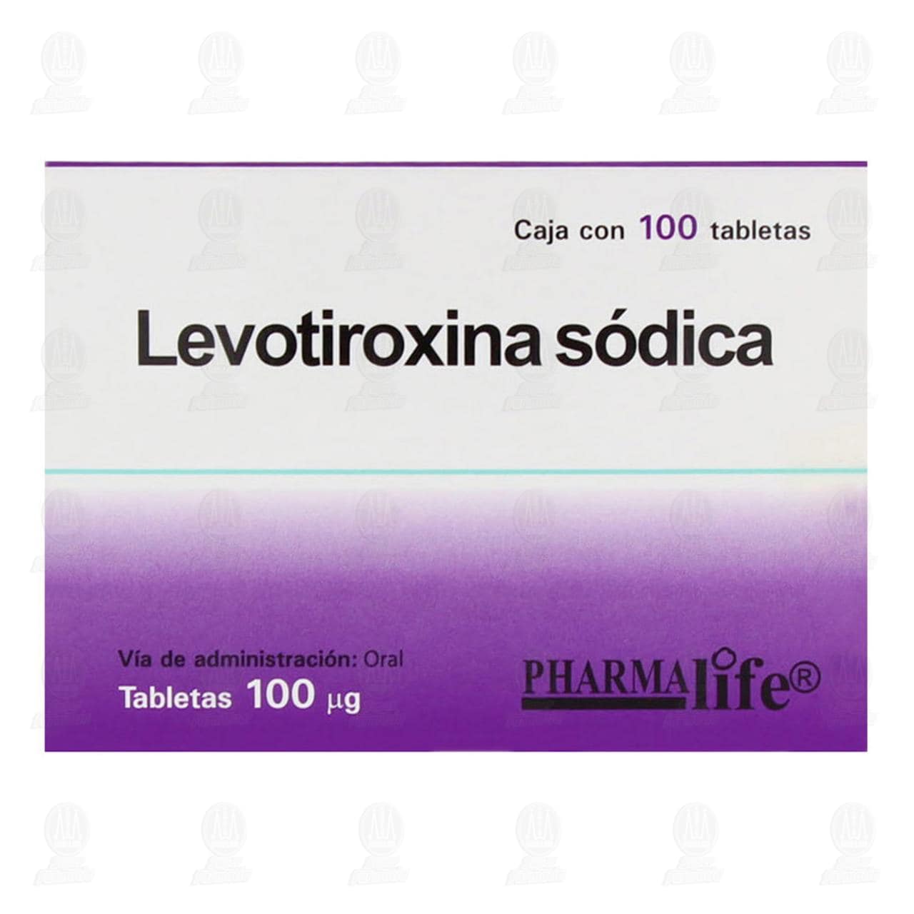 Levotiroxina Sódica 100 mcg, 100 Tabletas Pharmalife. image number 2