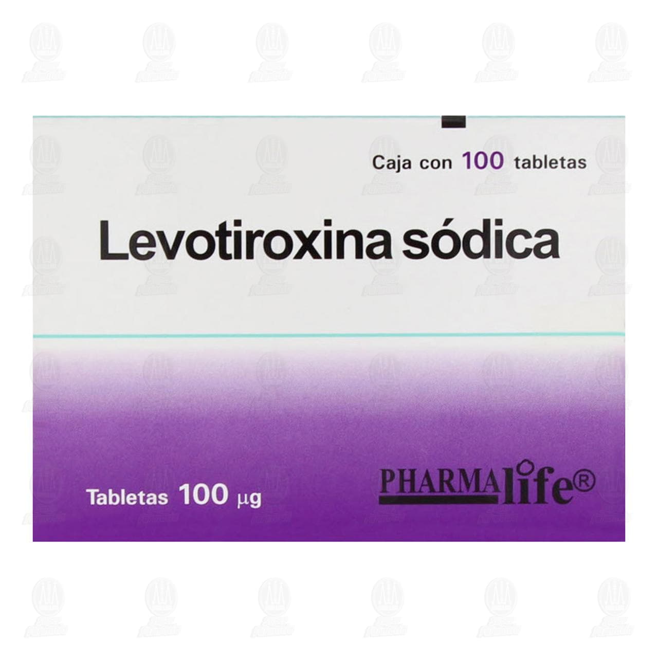 Levotiroxina Sódica 100 mcg, 100 Tabletas Pharmalife. image number 1