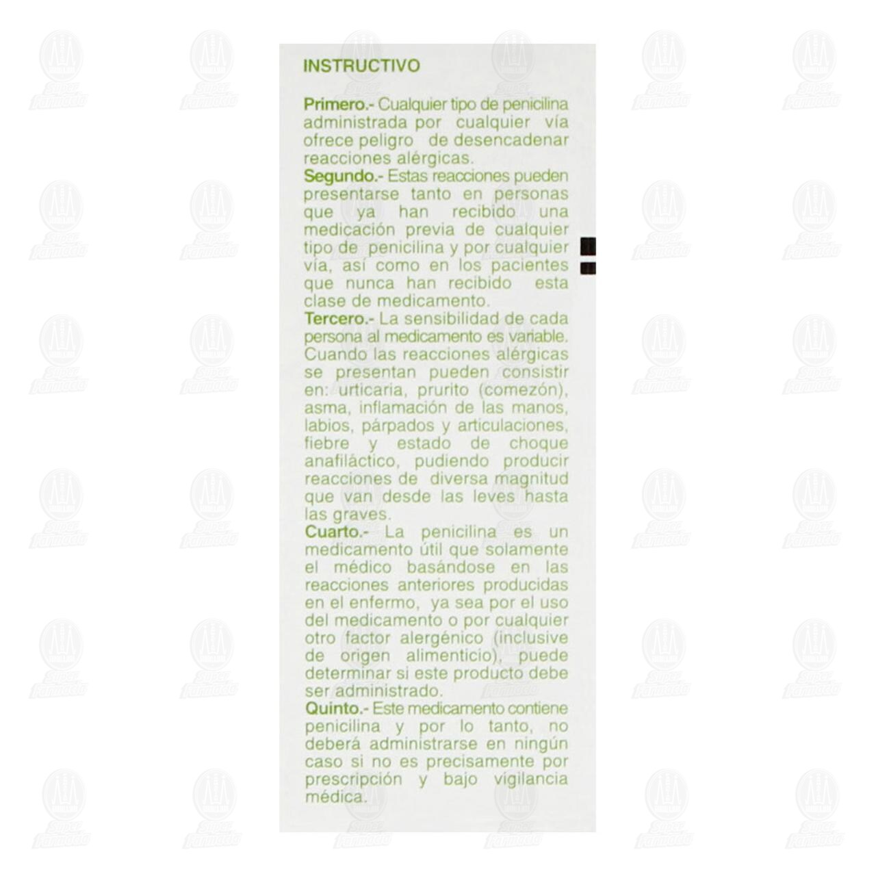 Ampicilina 500 mg, Soluci&oacute;n Inyectable 2 ml Pharmalife. image number 3