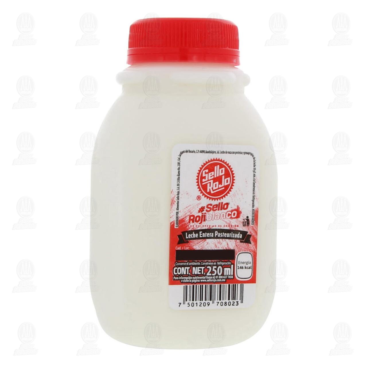 Leche Entera 3% Sello Rojo Pasteurizada, 250 ml. image number 0