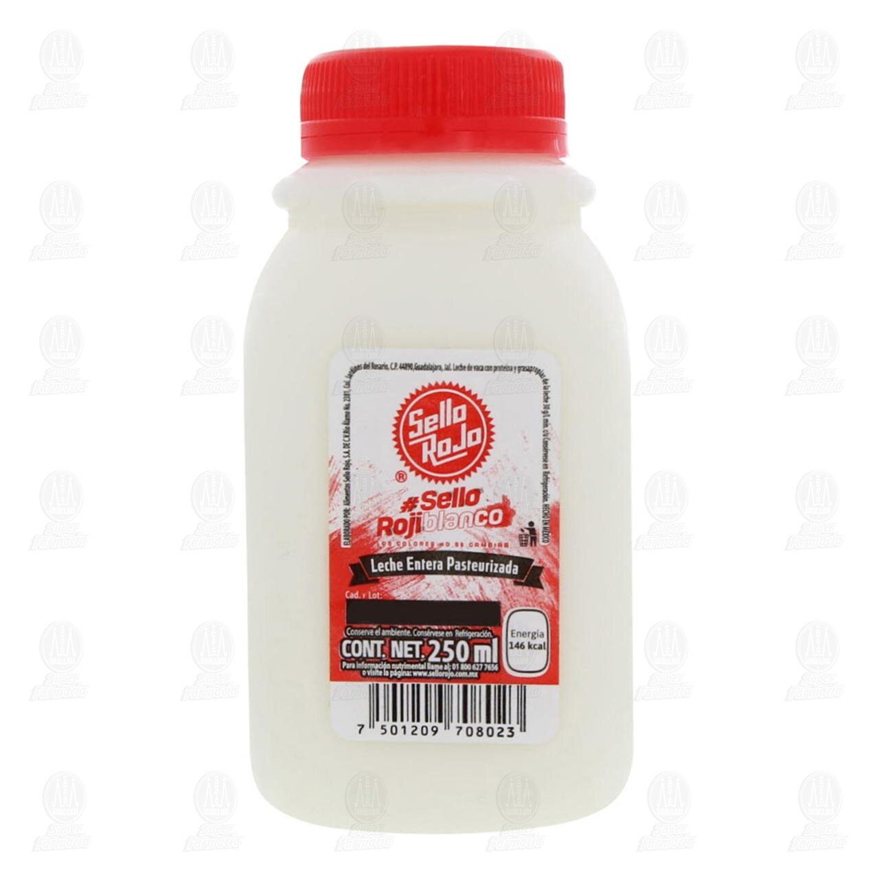 Leche Entera 3% Sello Rojo Pasteurizada, 250 ml. image number 1
