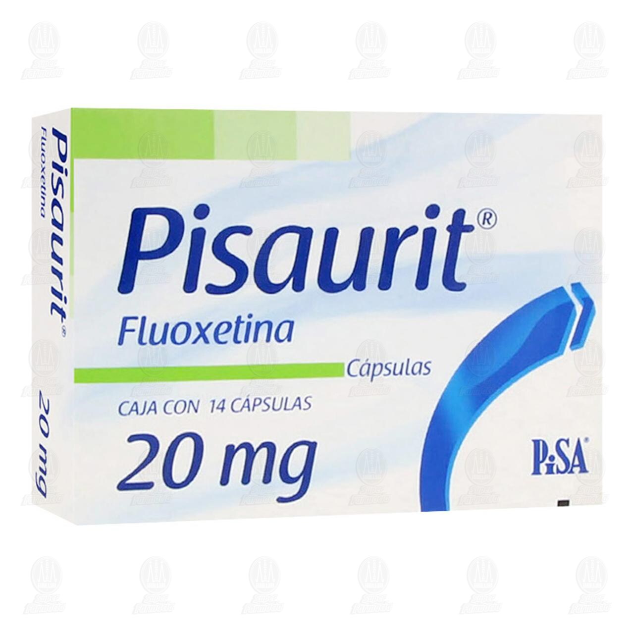 Pisaurit 20 mg, 14 Cápsulas. image number 0