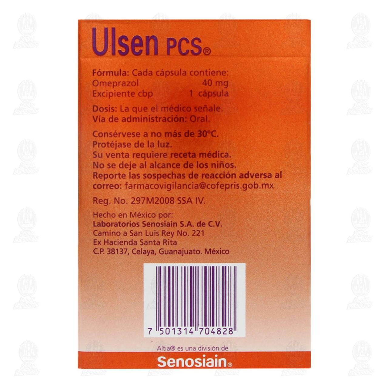 Ulsen PCS 40 mg, 14 C&aacute;psulas. image number 2