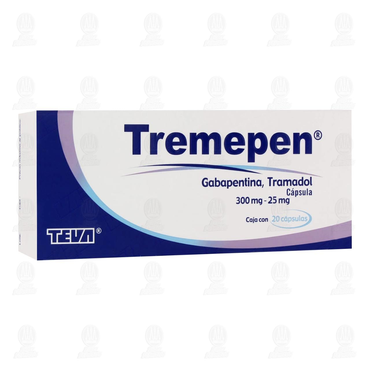 Imagen para Tremepen 300mg/25mg 20 Cápsulas