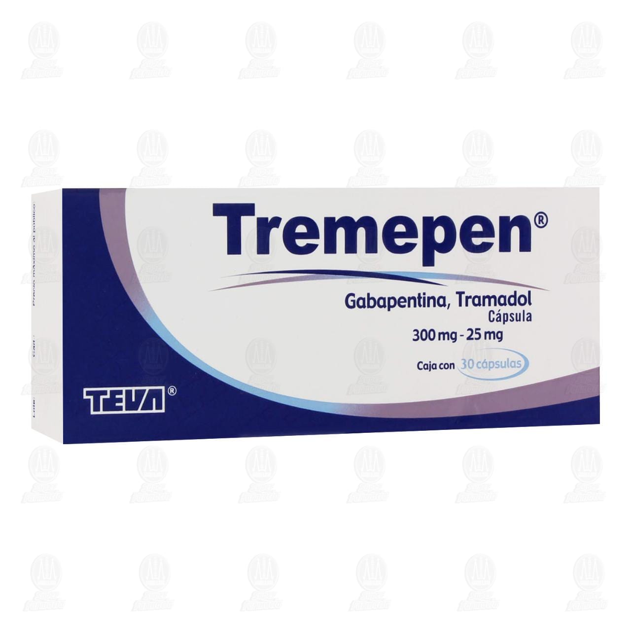 Imagen para Tremepen 300mg/25mg 30 Cápsulas