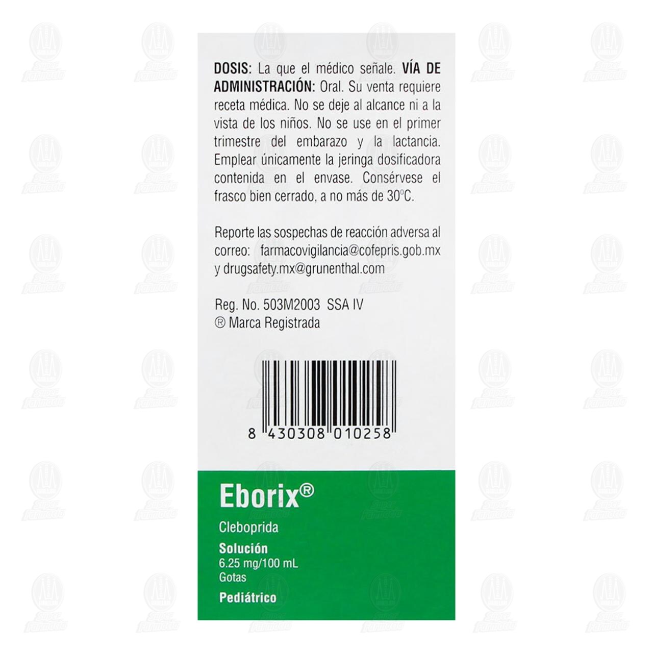 Eborix Pedi&aacute;trico, 90 ml Soluci&oacute;n Gotas. image number 3