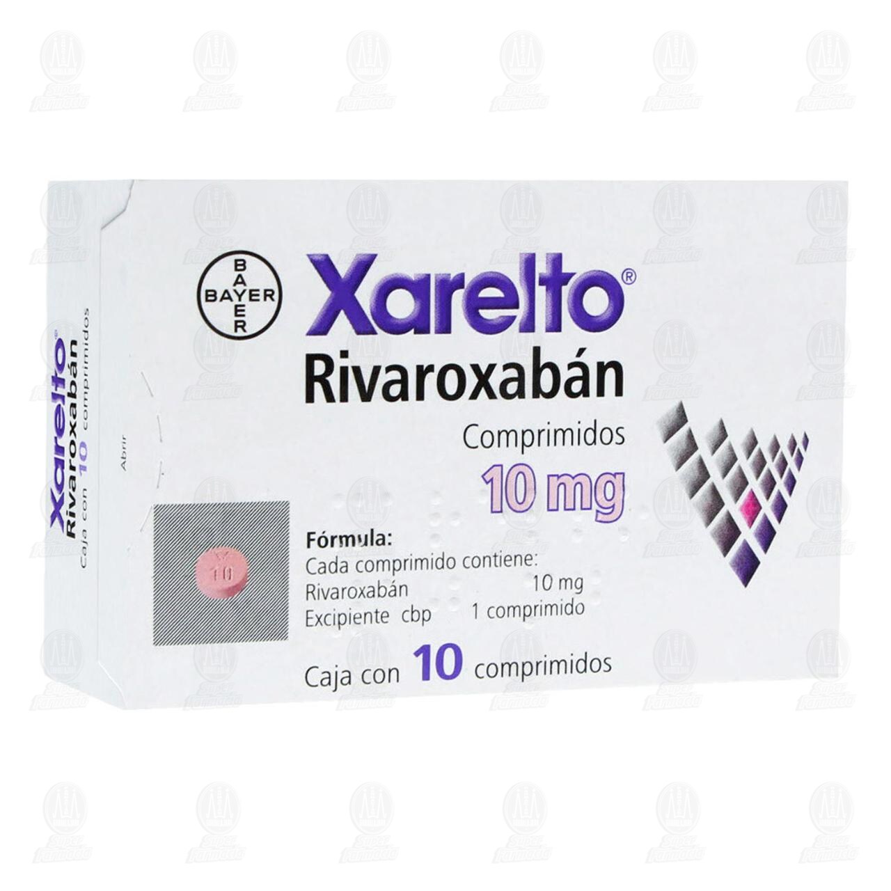Xarelto 10 mg, 10 Comprimidos. image number 0