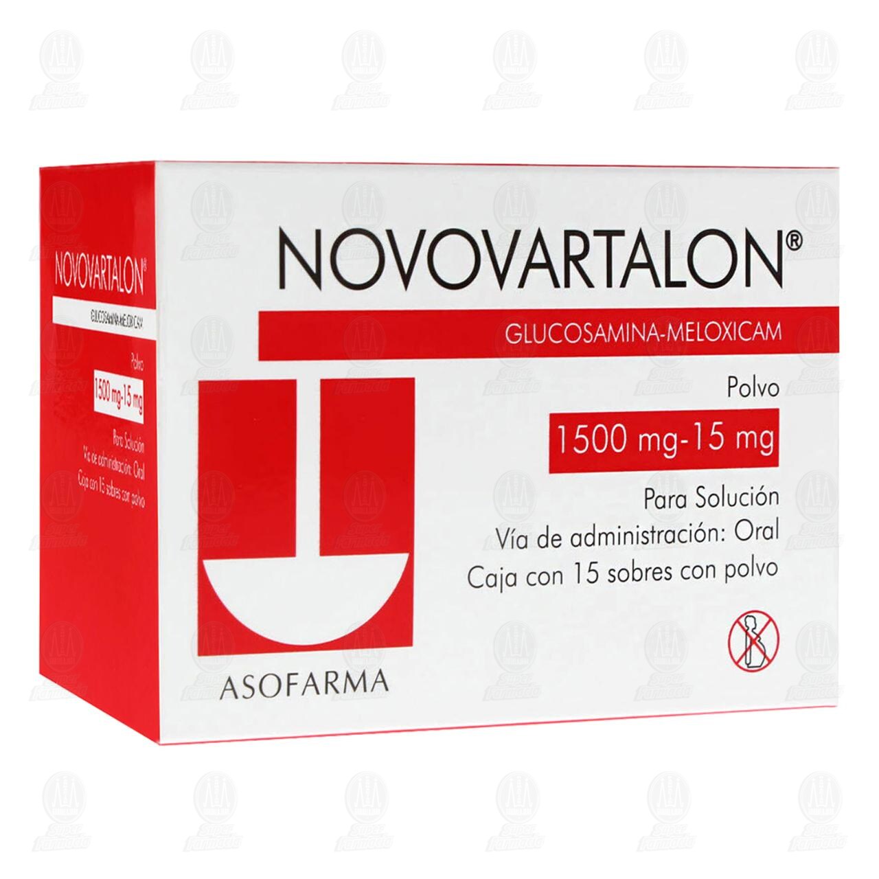 Novovartalon 1500mg/15mg Polvo, 15 Sobres. image number 0