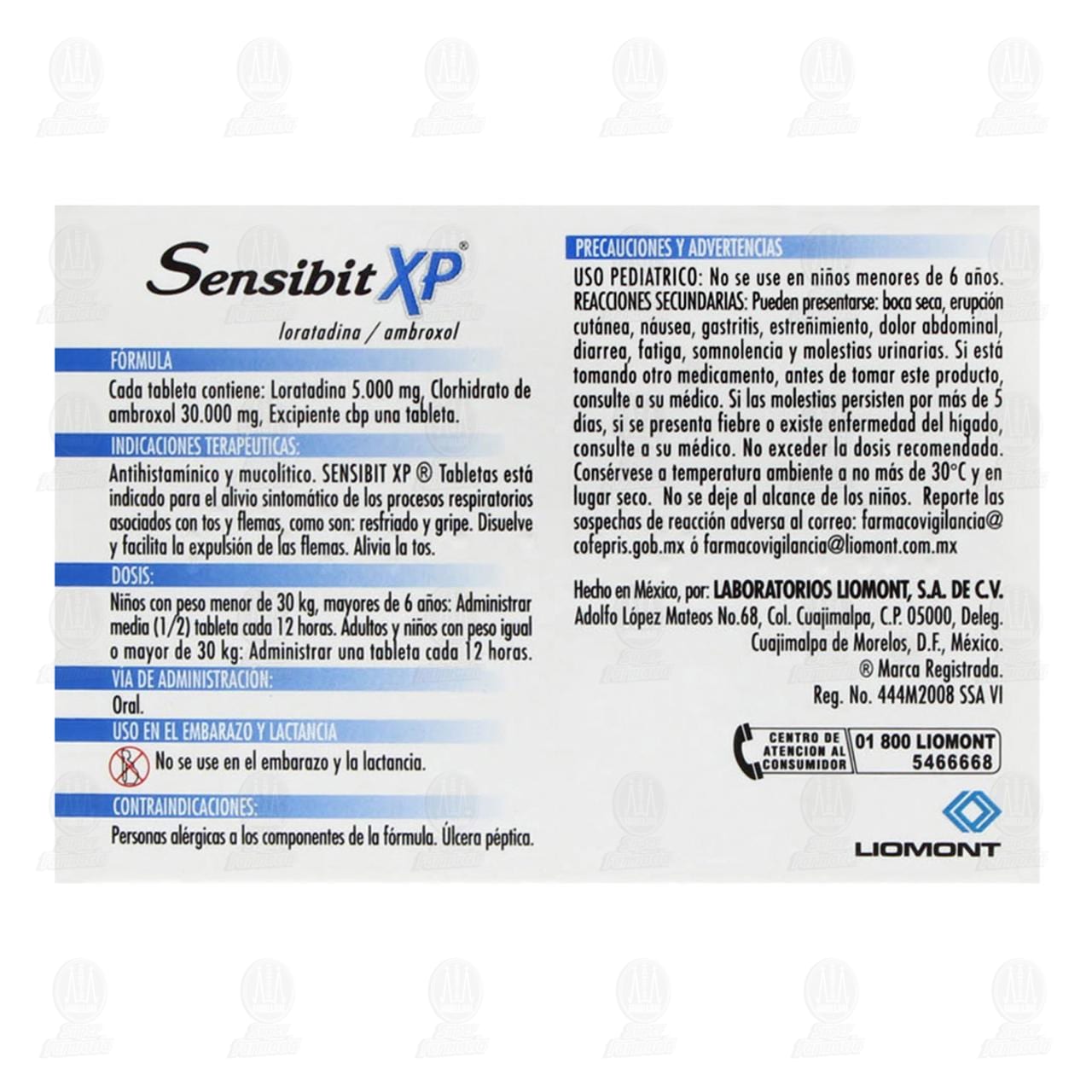 Sensibit XP, 20 Tabletas. image number 2