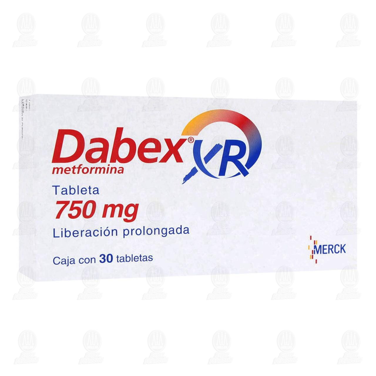 Dabex XR 750 mg, 30 Tabletas. image number 0