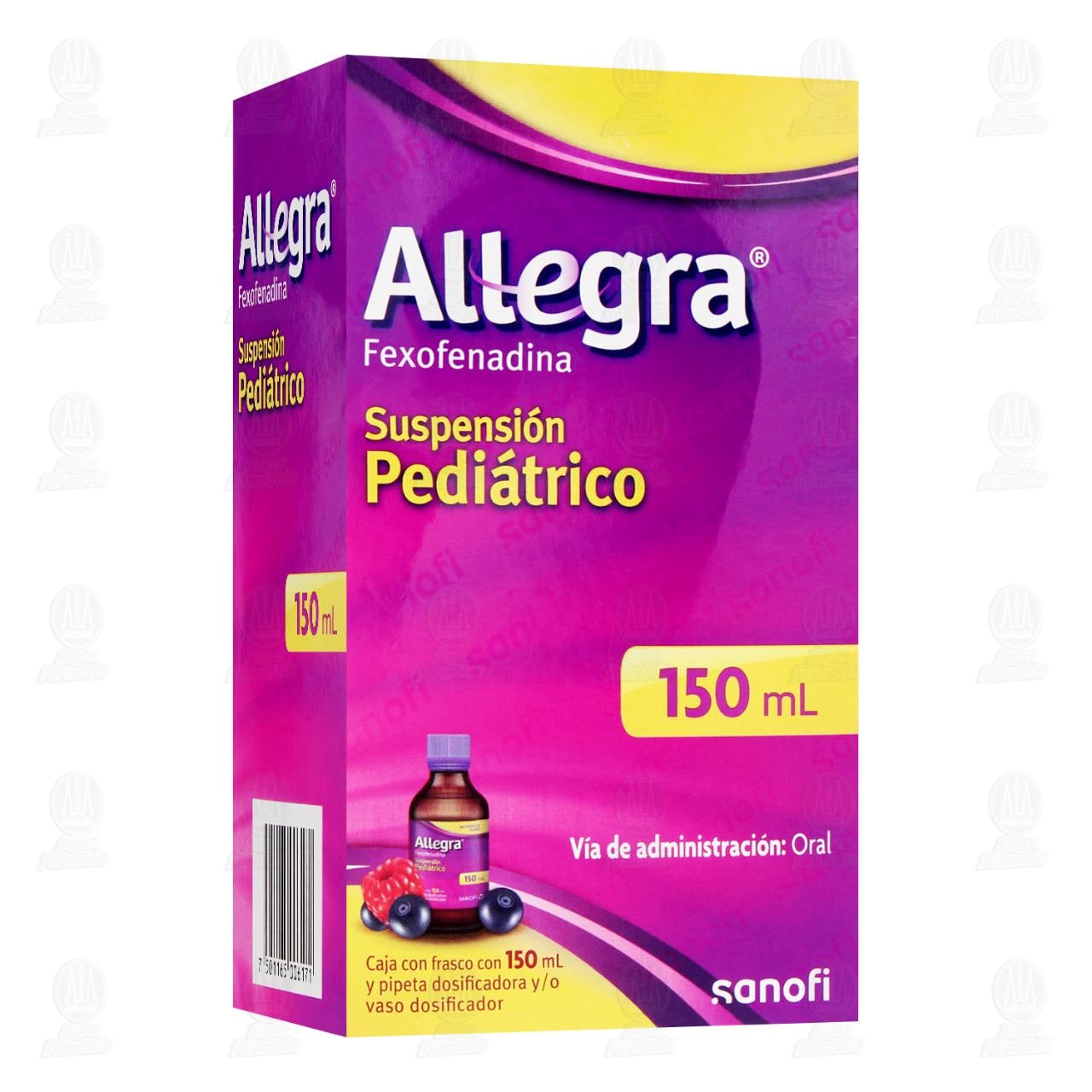 Allegra Suspensi&oacute;n Pedi&aacute;trico, 150 ml.