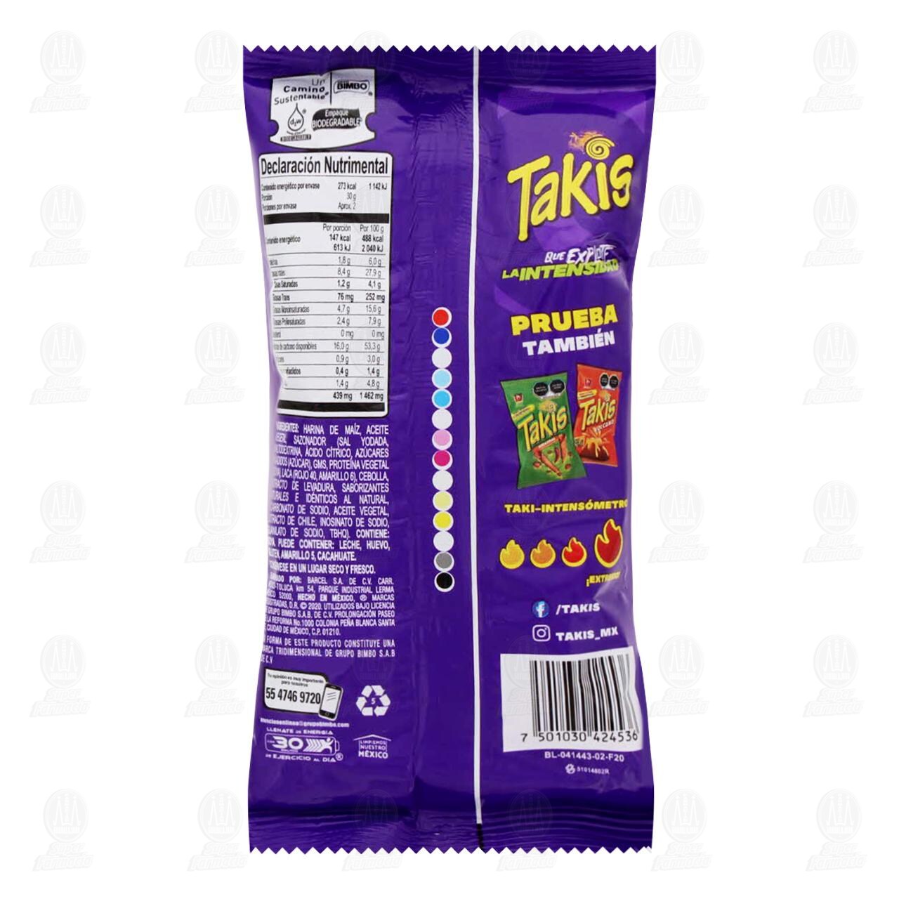 Botana Barcel Takis Fuego, 56 gr. image number 1