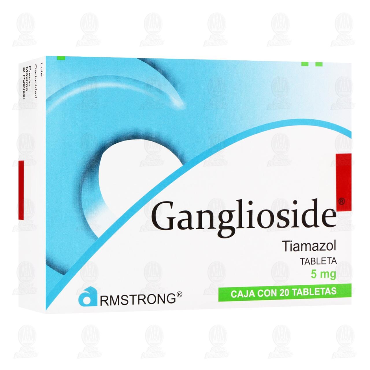 Ganglioside 5 mg, 20 Tabletas. image number 0
