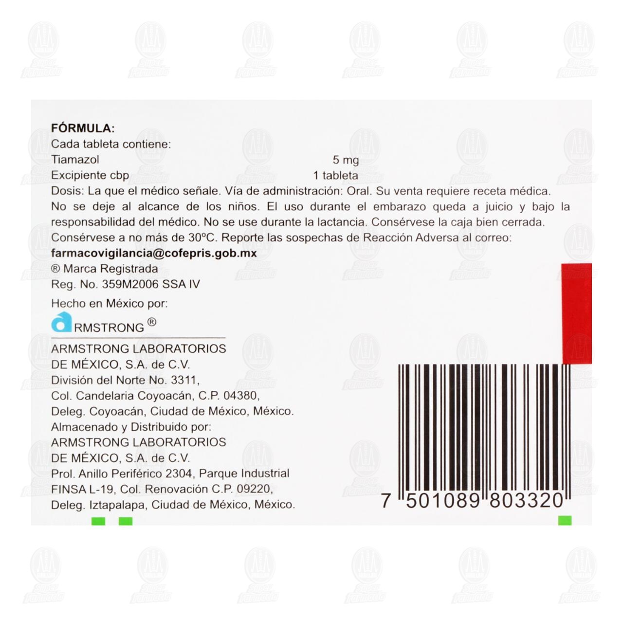 Ganglioside 5 mg, 20 Tabletas. image number 2