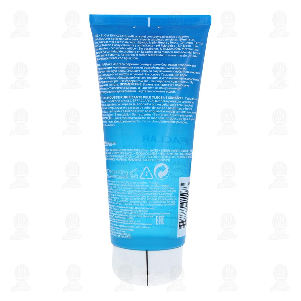 La Roche Posay Effaclar Limpiador Facial Gel Purificante Para Piel Mixta a Grasa, 200 ml. image number 1