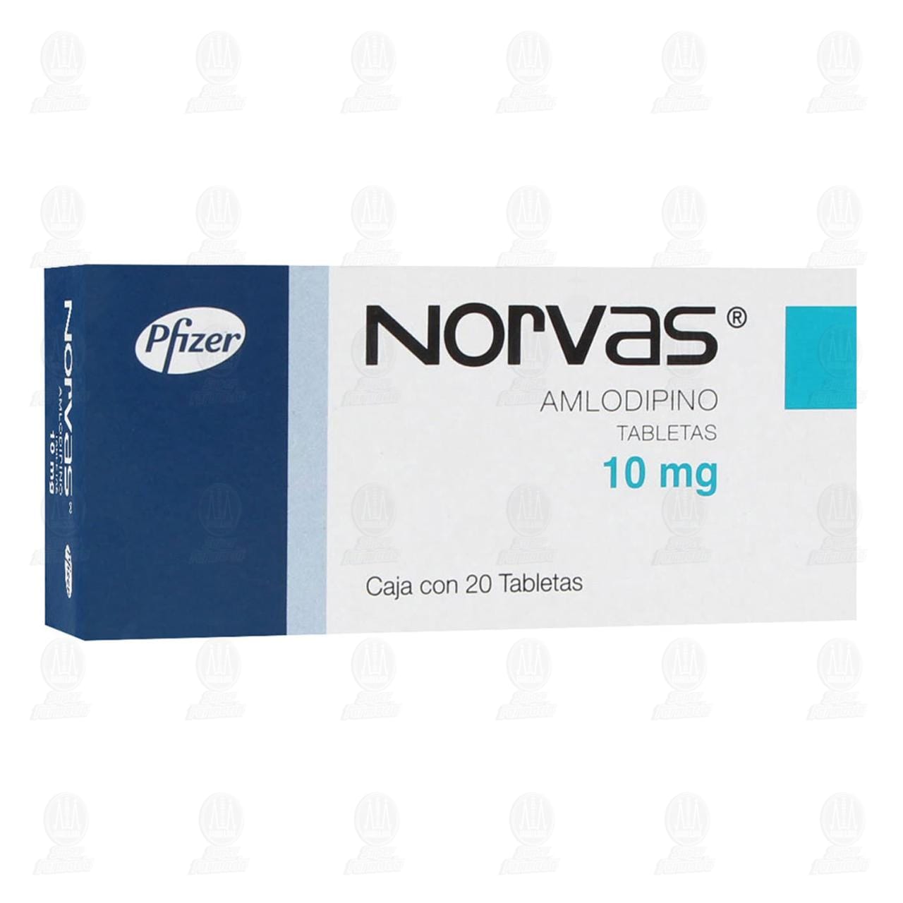 Norvas 10 mg, 20 Tabletas. image number 0