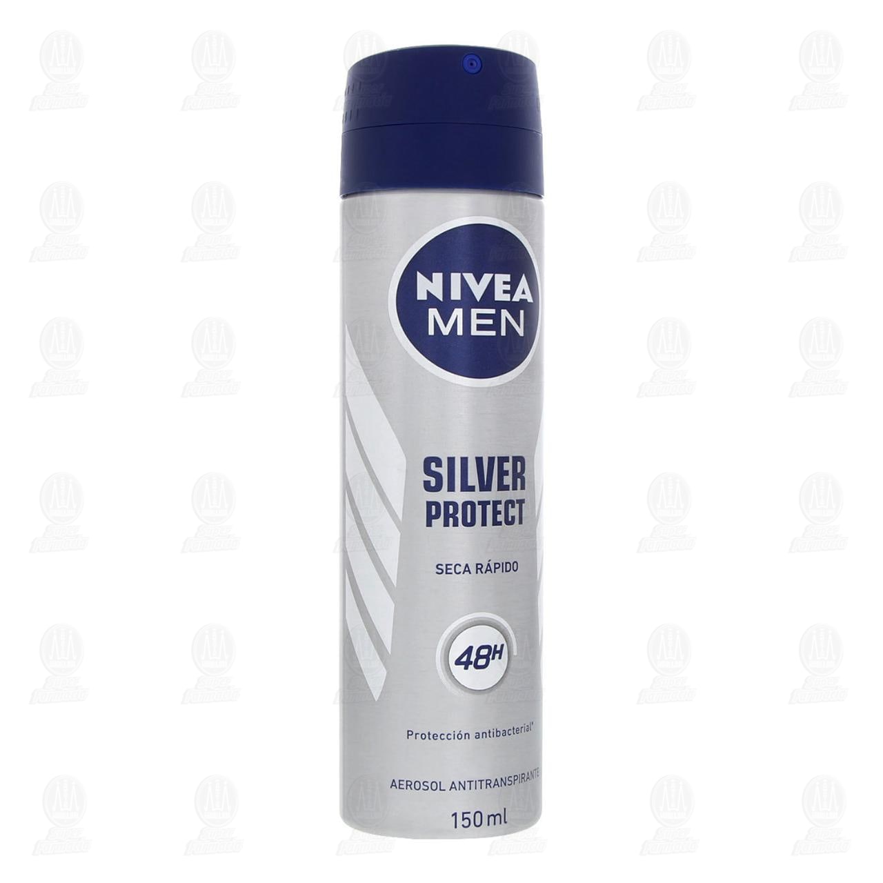 Imagen para Nivea Men Desodorante Antitranspirante Hombre Silver Protect Spray, 150ml.