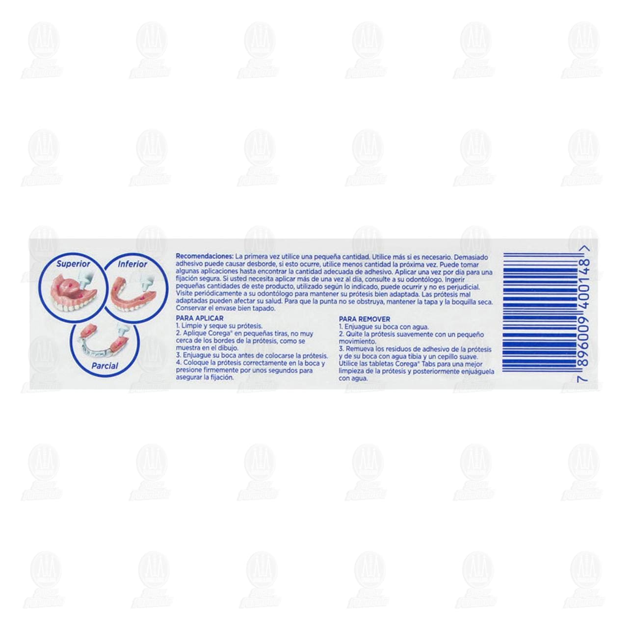 Corega Ultra Crema Adhesiva para Prótesis Dentales Sabor a Menta, 40 gr. image number 2